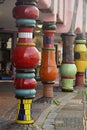 Multi-color columns supporting Grune Zitadelle